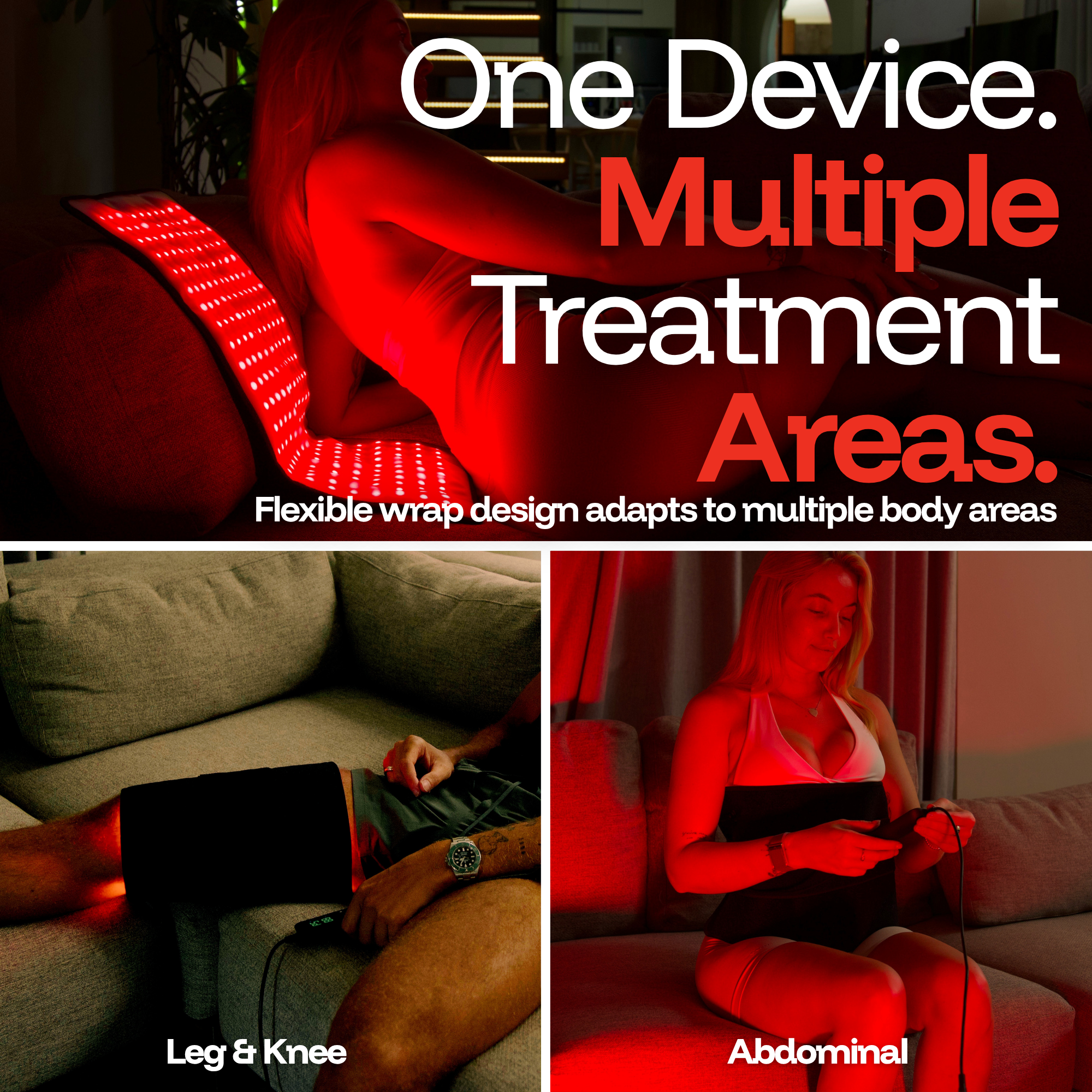 ThermoLab Auracell Pro Red Light Therapy Belt 24x12 Inch