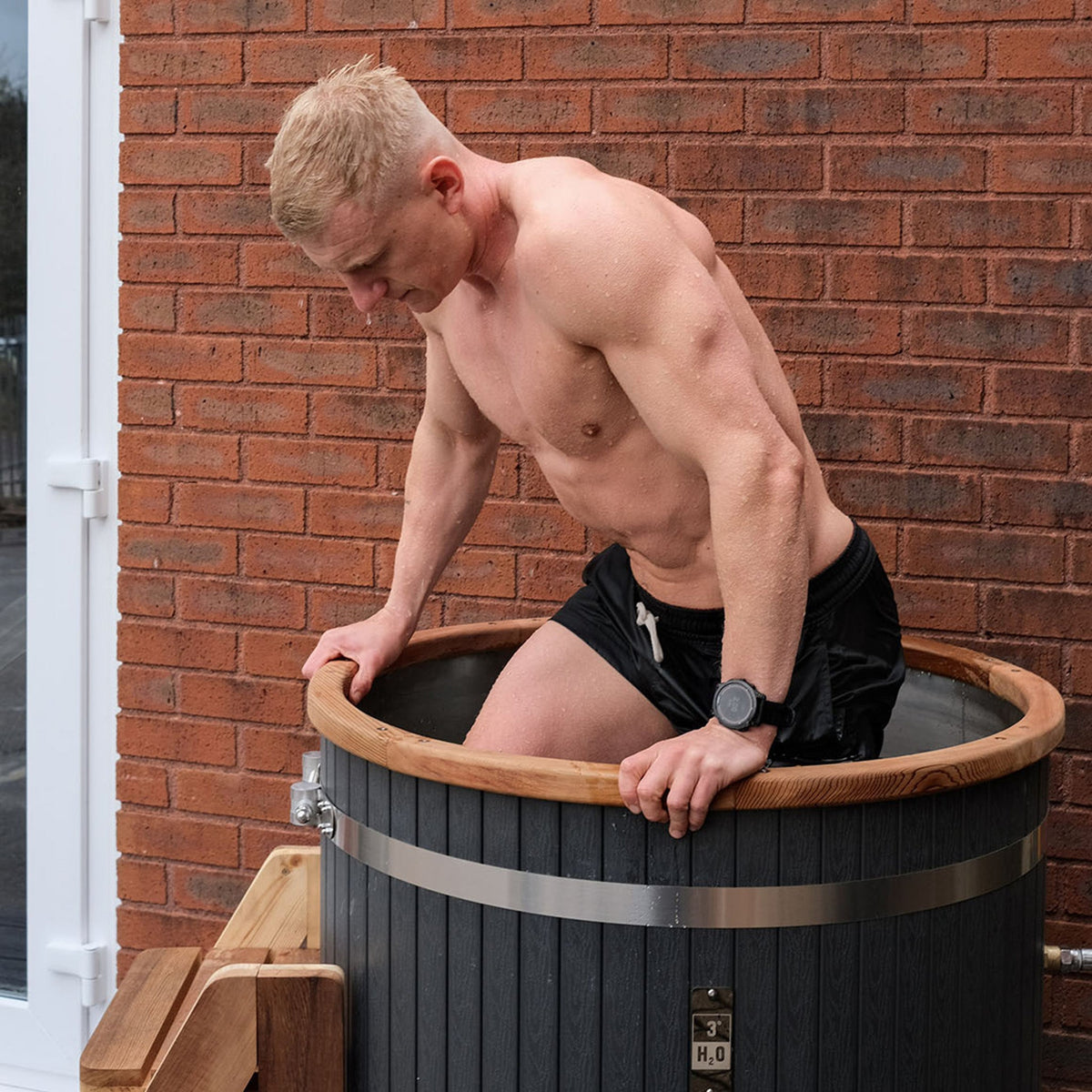 3° H2O Wooden Composite Ice Bath Cold Plunge Tub