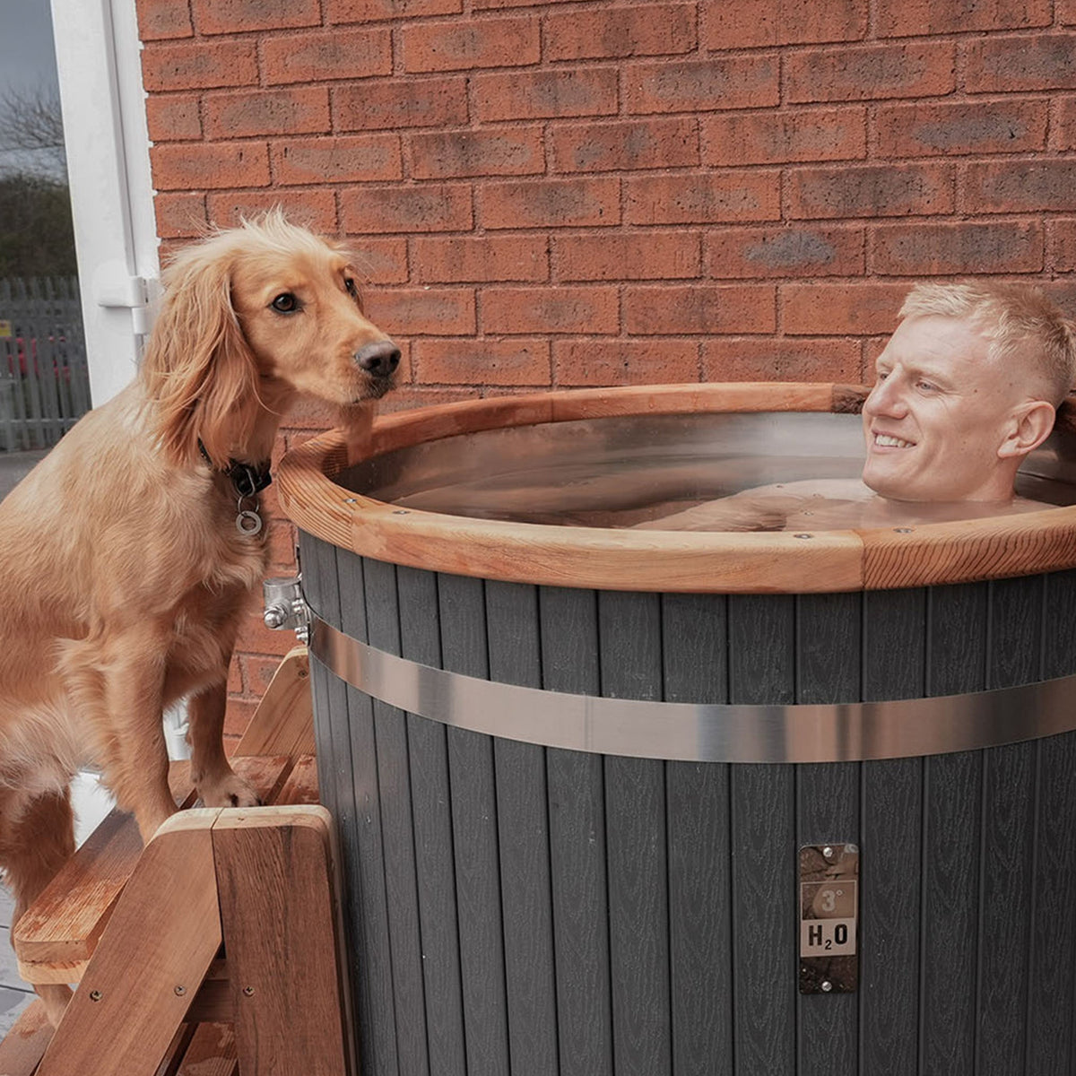 3° H2O Wooden Composite Ice Bath Cold Plunge Tub