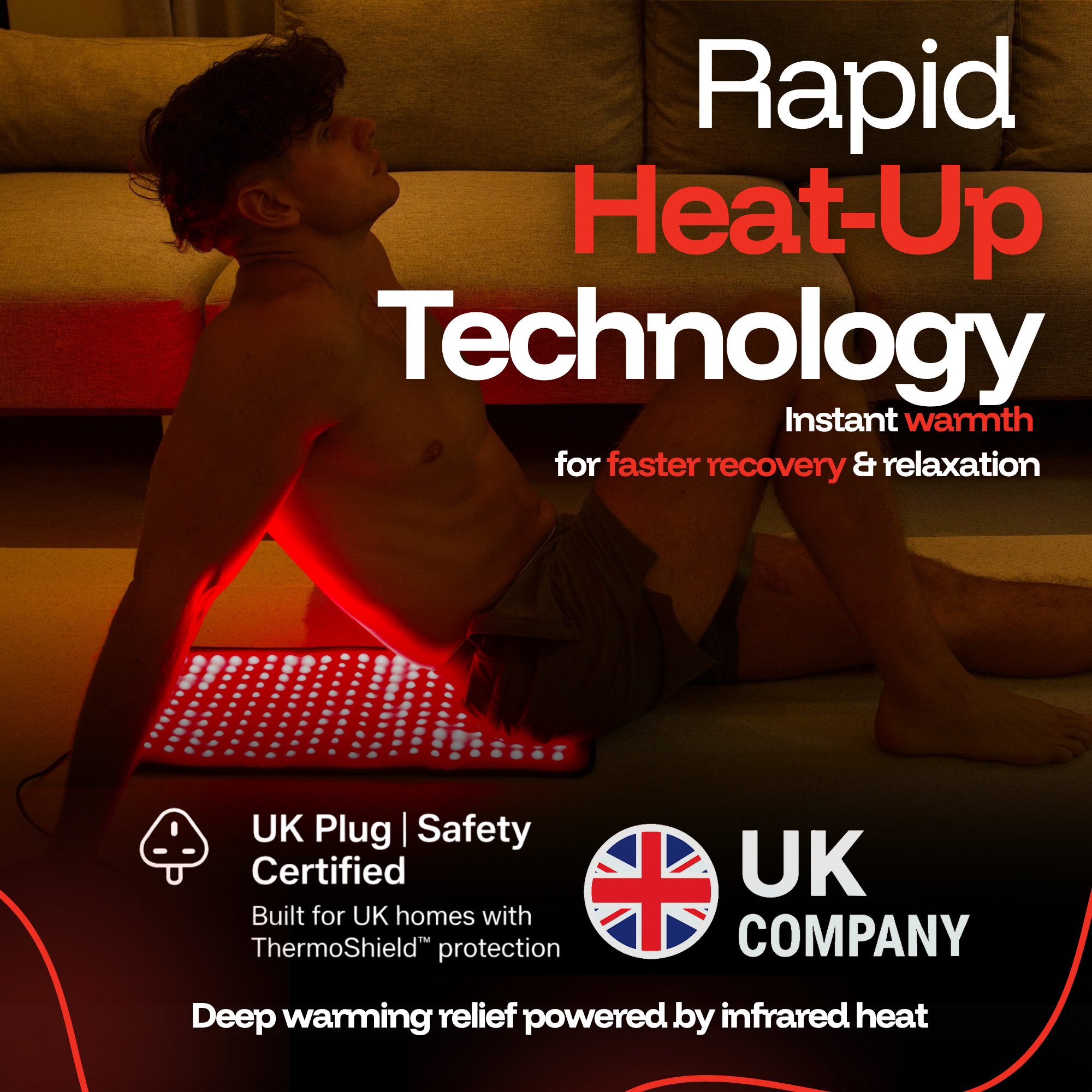 ThermoLab Auracell Pro Red Light Therapy Belt 24x12 Inch