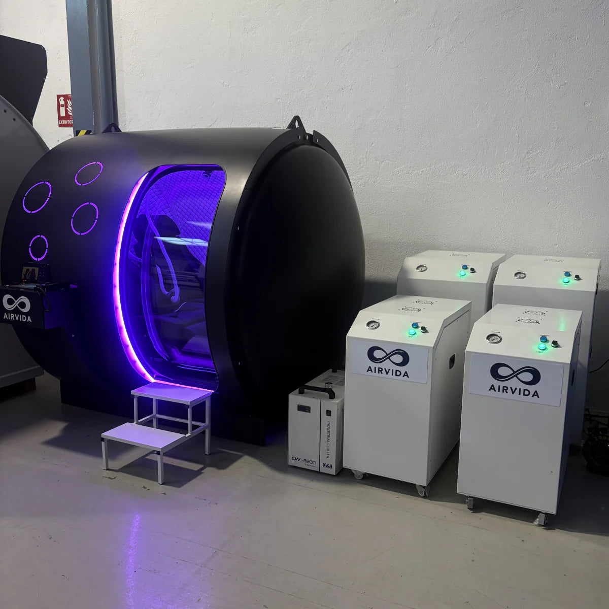 Airvida Hardshell Hyperbaric Chamber 2.0 ATA 2 Person purple
