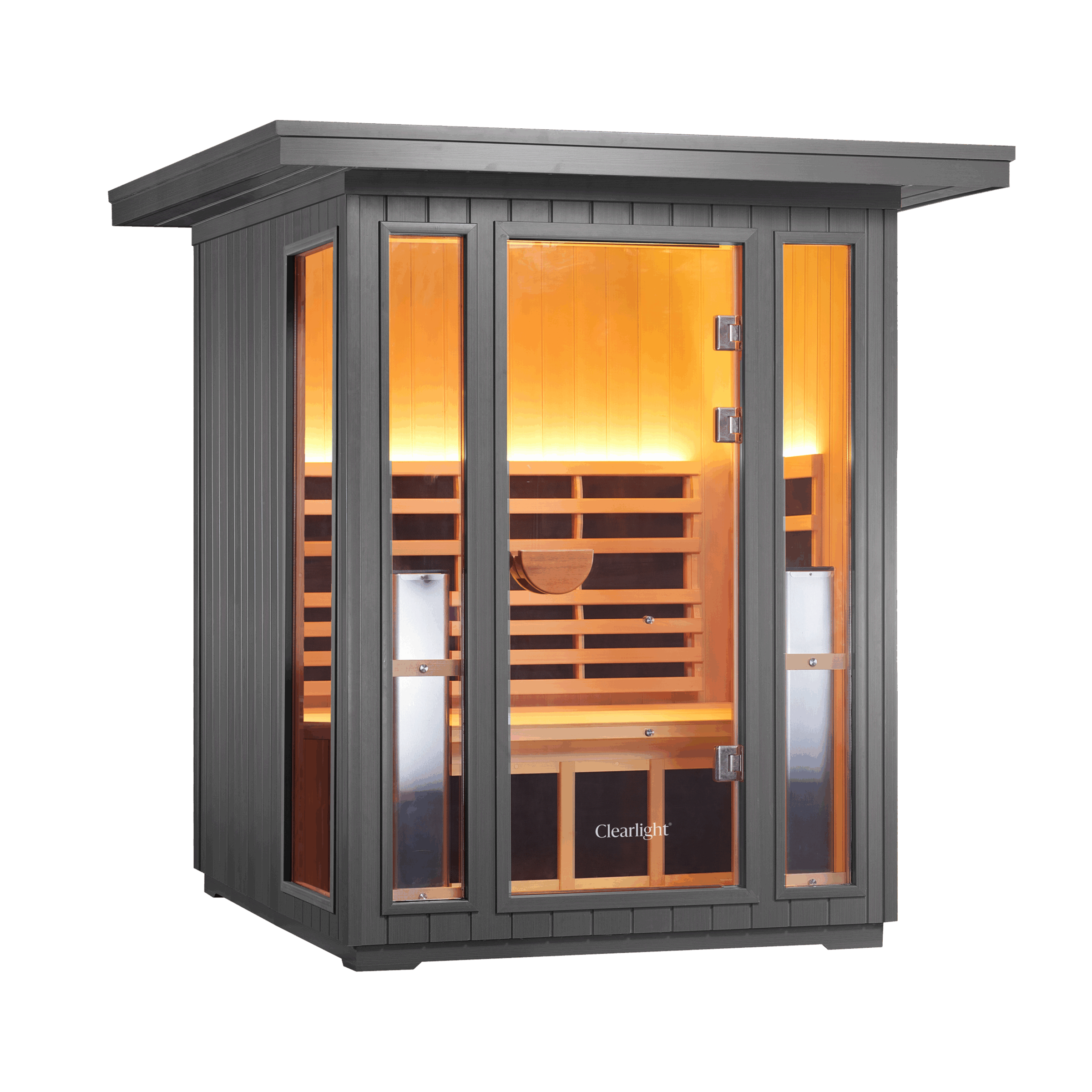 Clearlight Sanctuary Outdoor 2 Okoume 2-Person Infrared Sauna UK Plug