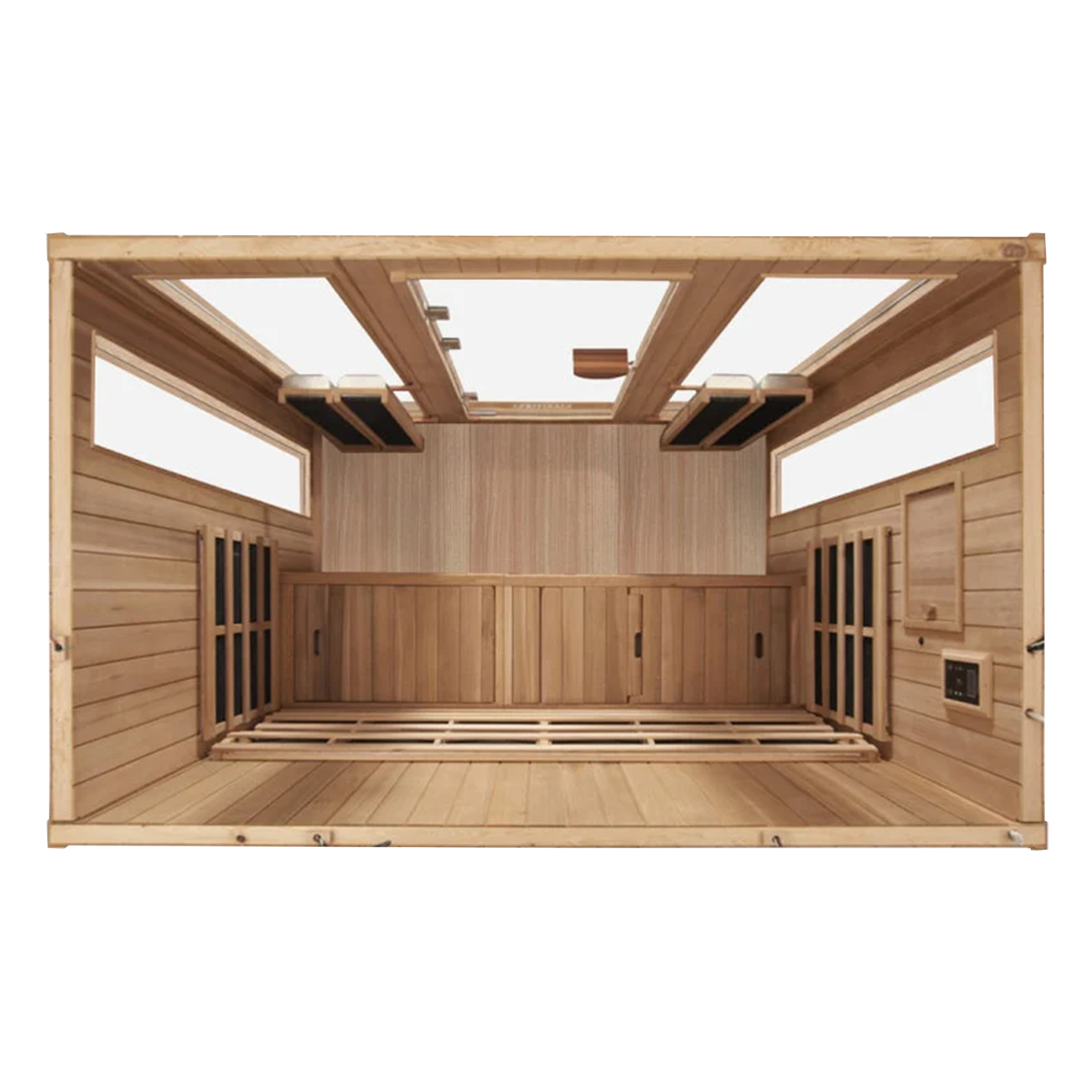 Clearlight Sanctuary Outdoor 5 Okoume 5-Person Infrared Sauna UK Plug