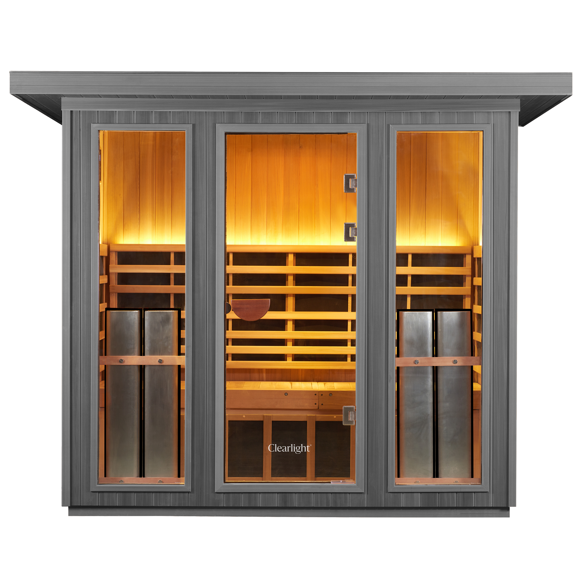 Clearlight Sanctuary Outdoor 5 Okoume 5-Person Infrared Sauna UK Plug