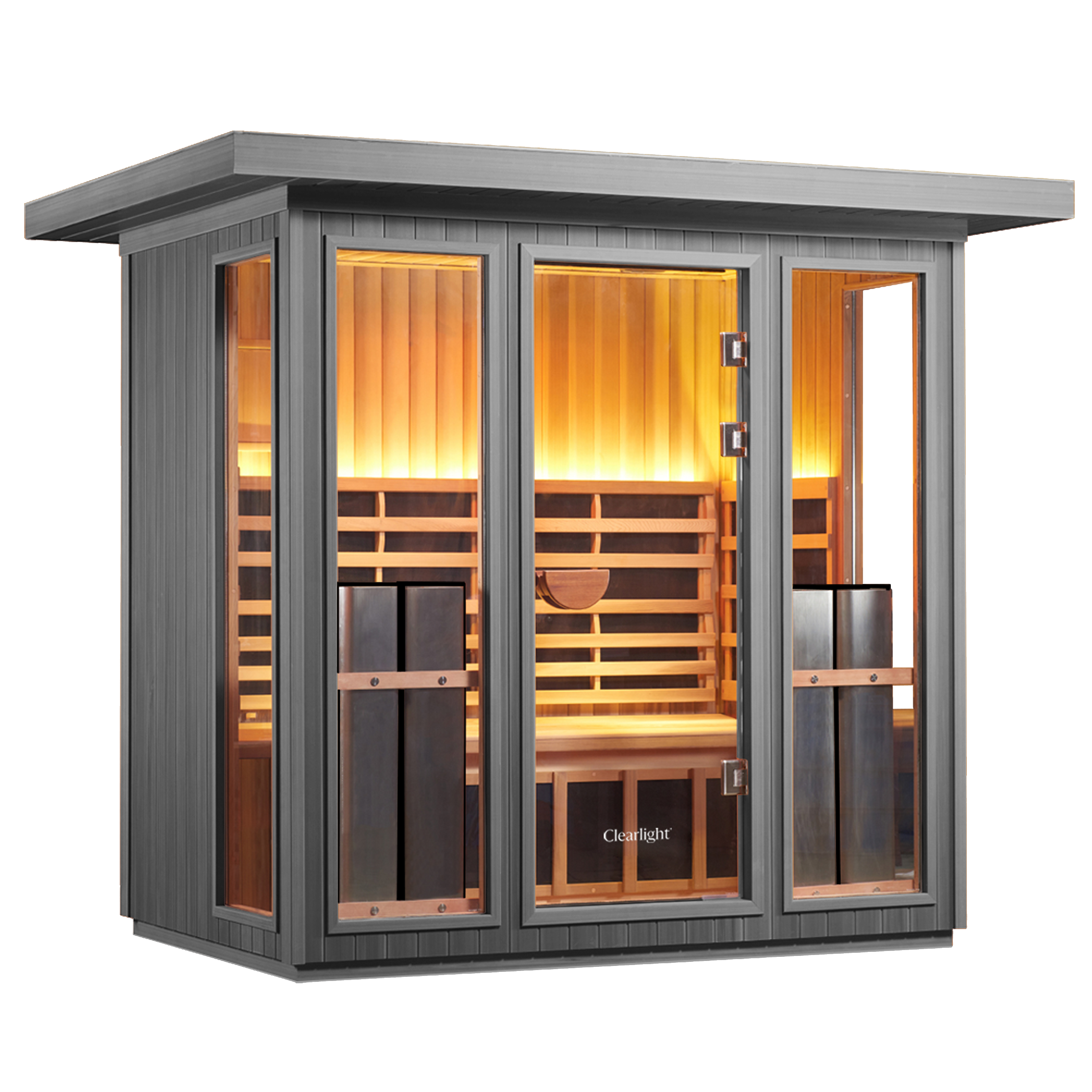 Clearlight Sanctuary Outdoor 5 Okoume 5-Person Infrared Sauna UK Plug