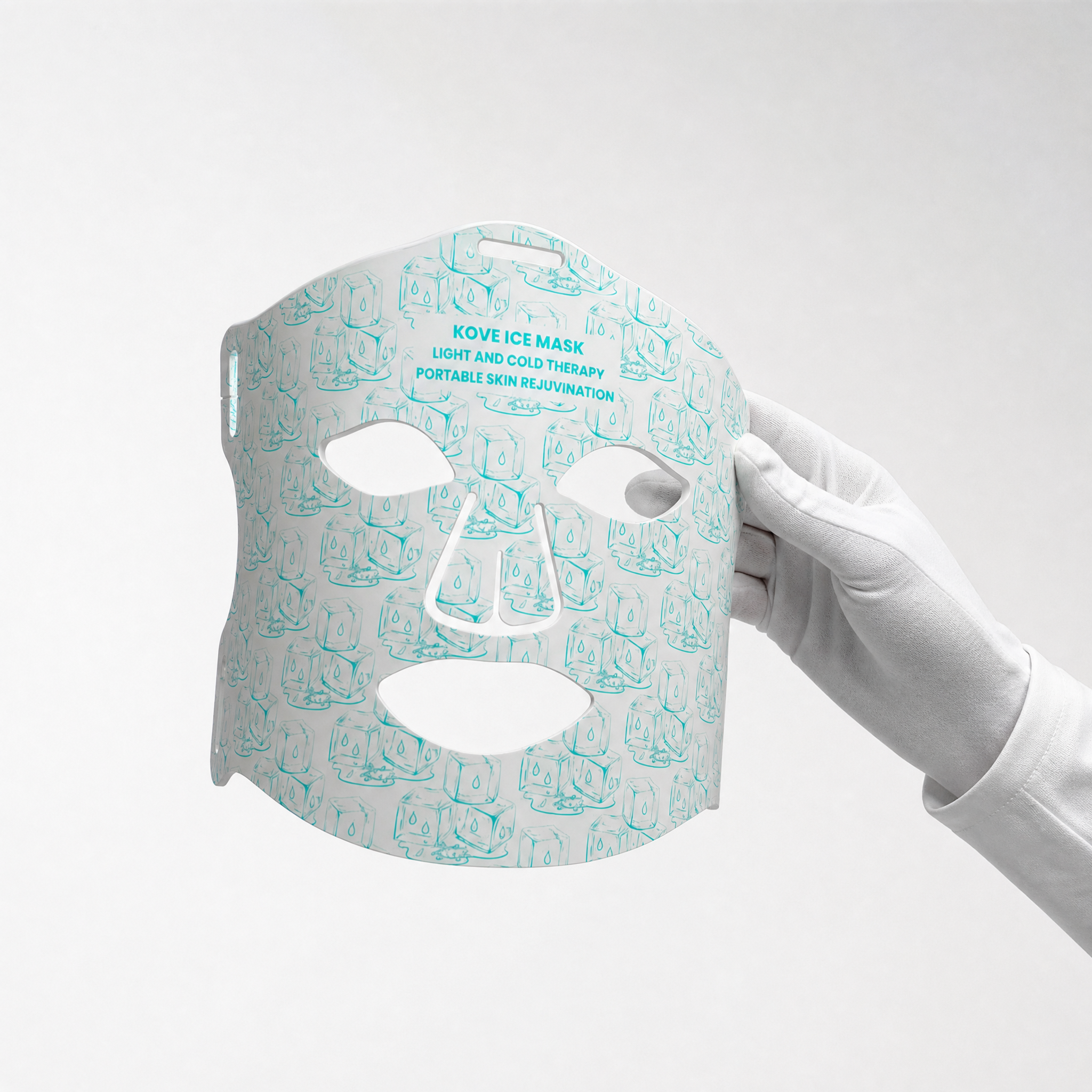 KOVE Red & Infrared LED Facial Mask – Multi-Wavelength Light Therapy with Cold Pack
