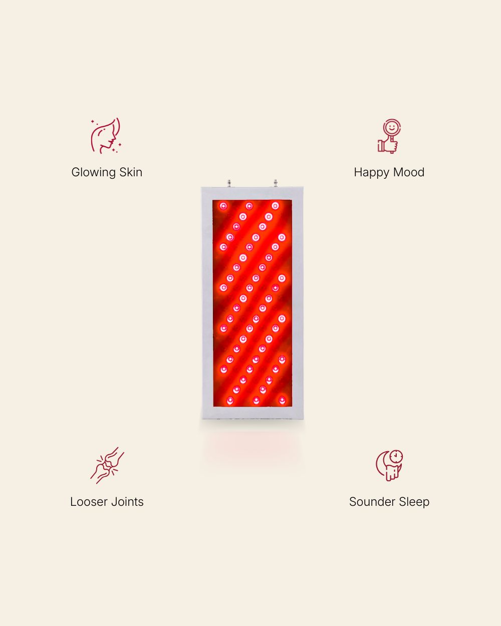 Red Light Rising Half Stack Red Light Therapy Panel 100 LEDs UK Plug