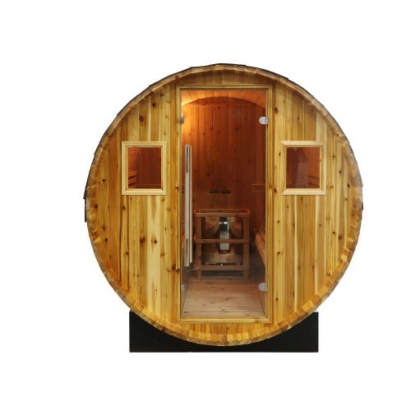 SunRayGalley 4-Person Traditional Barrel Sauna 400SH front