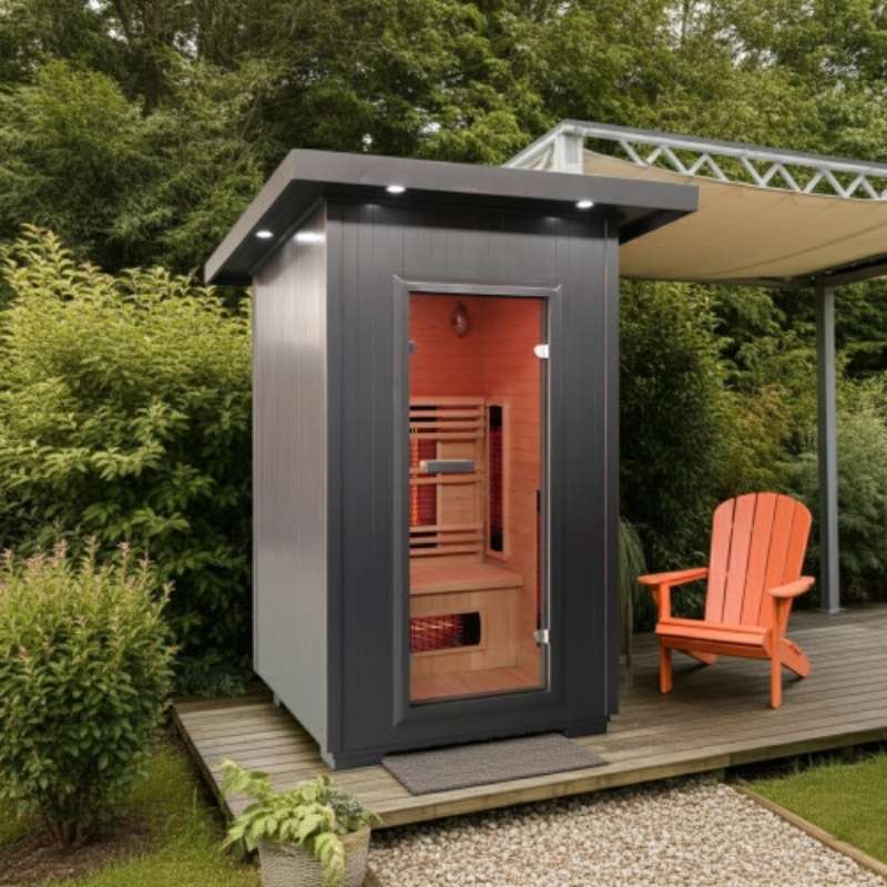 SunRay Logan 2-Person Outdoor Infrared Sauna 200D6