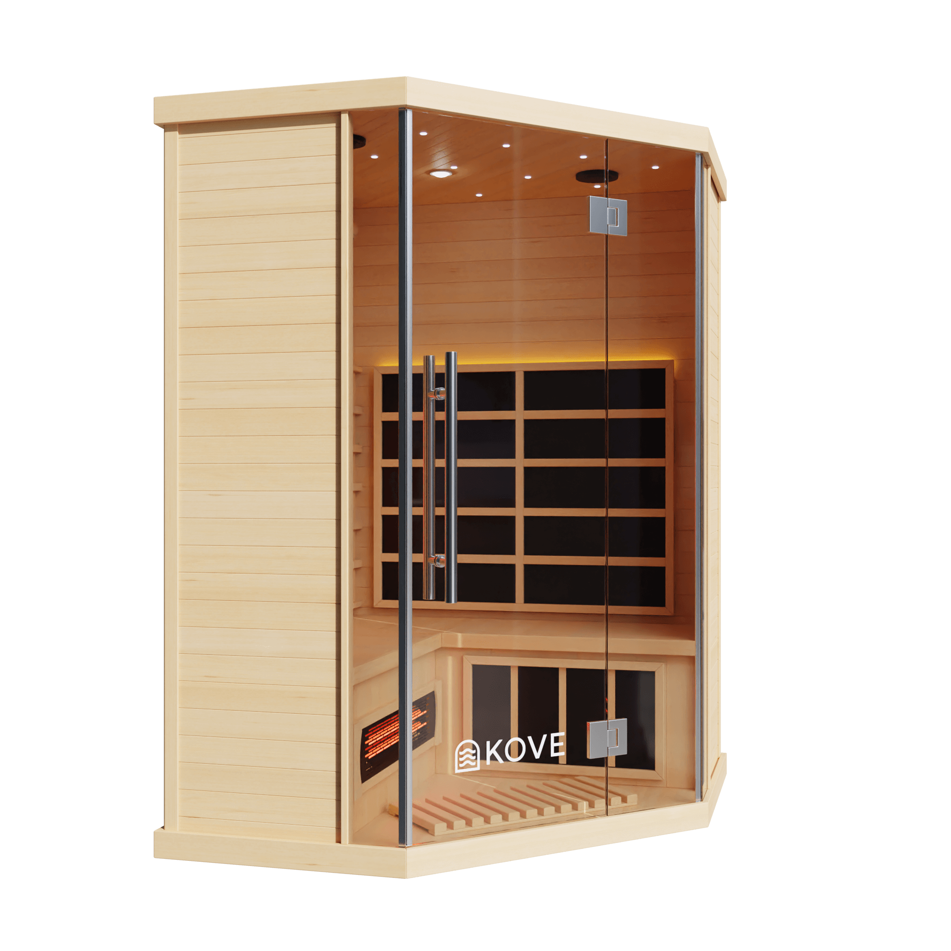 KOVE Corner Full Spectrum Infrared Sauna – 3–4 Person