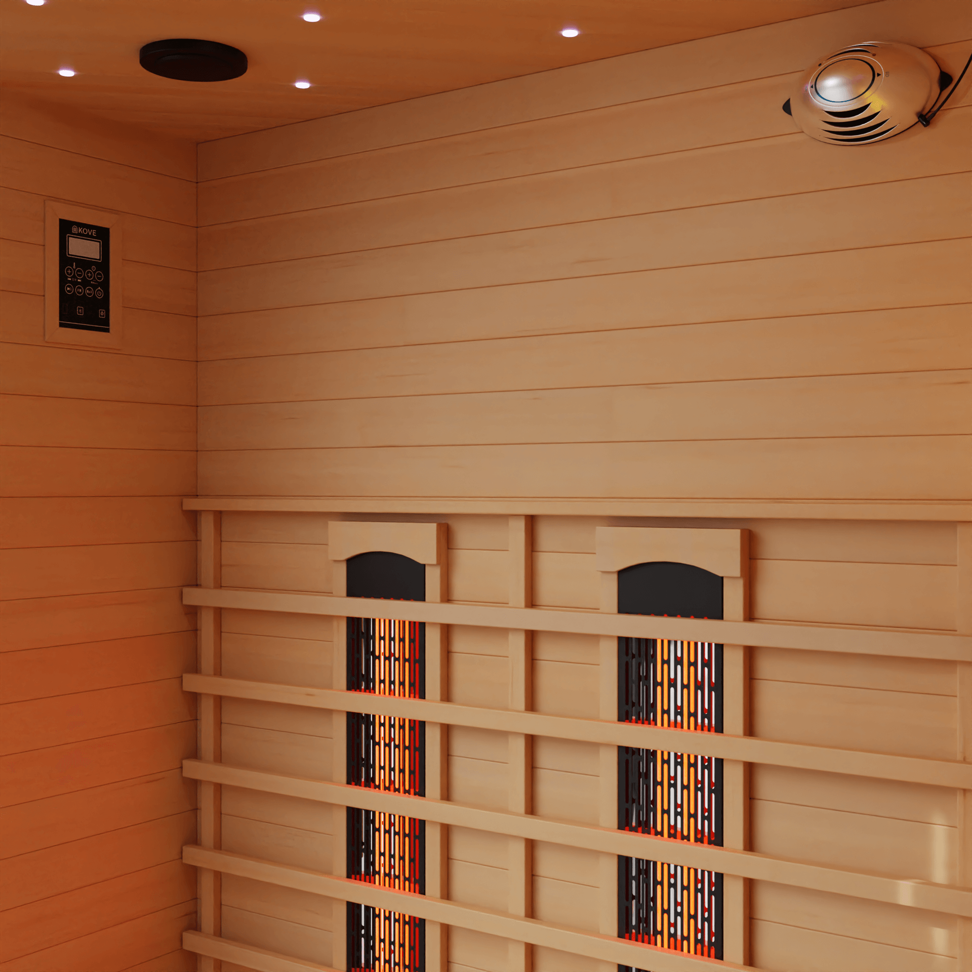 KOVE Corner Full Spectrum Infrared Sauna – 3–4 Person