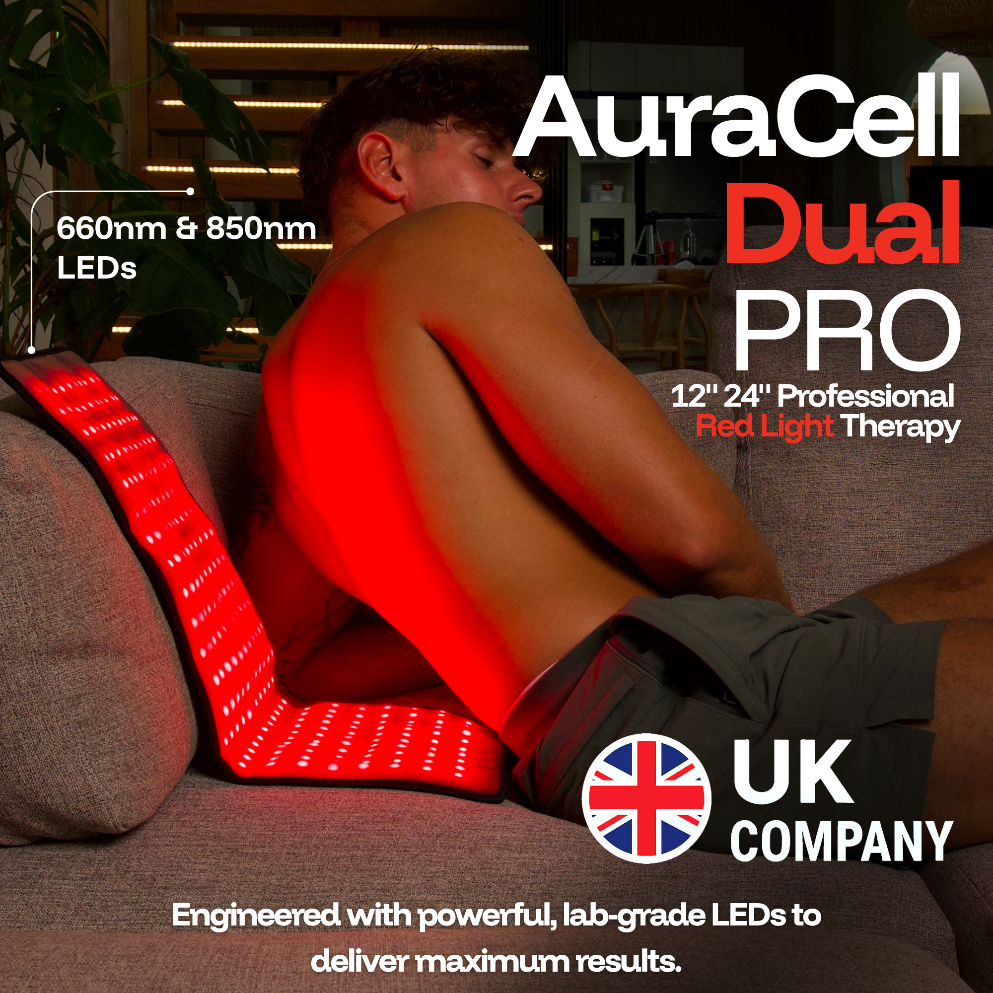 ThermoLab Auracell Pro Red Light Therapy Belt 24x12 Inch