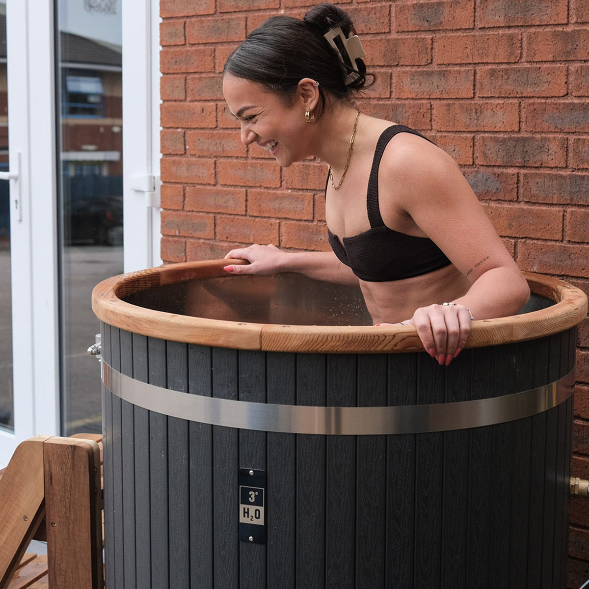 3° H2O Wooden Composite Ice Bath Cold Plunge Tub