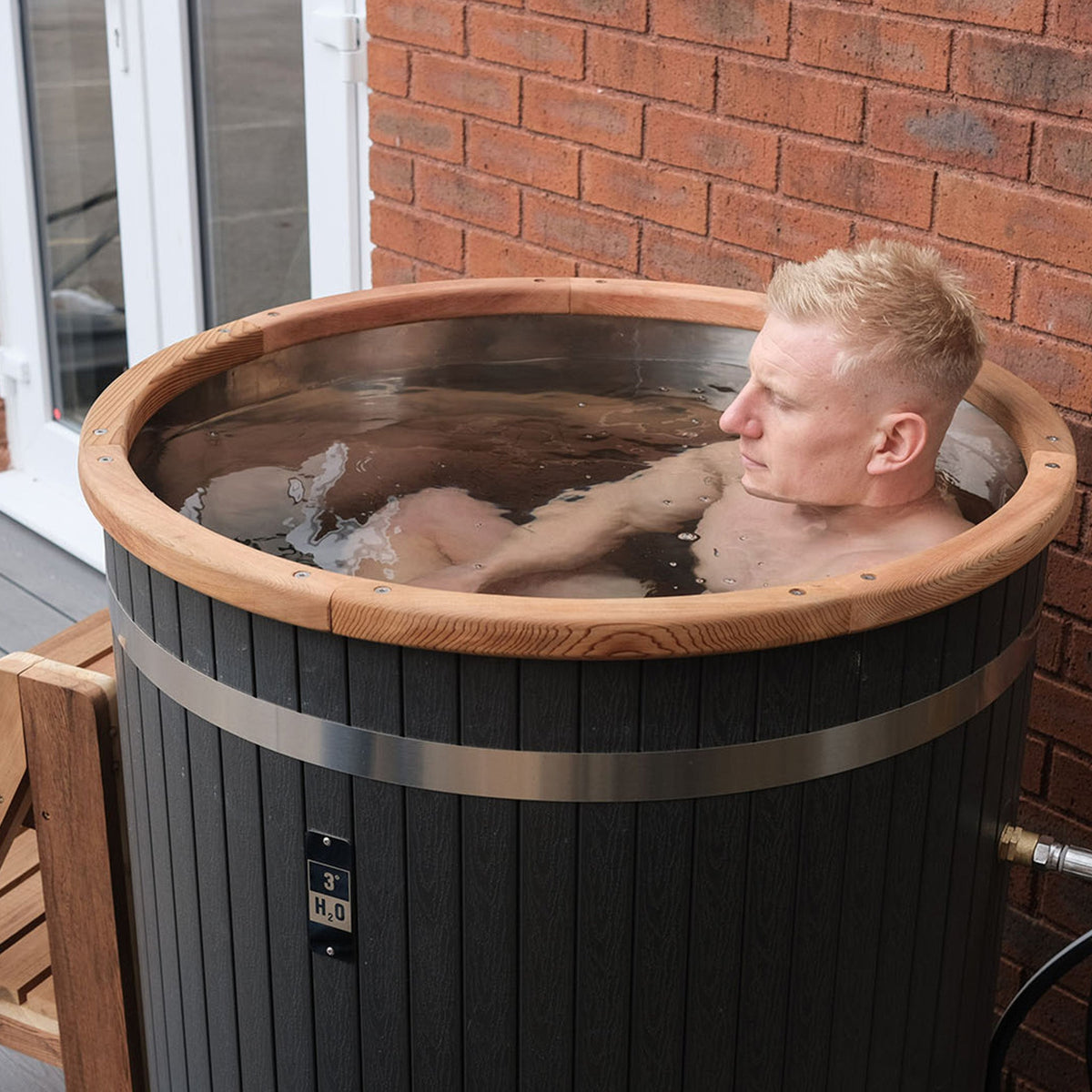 3° H2O Wooden Composite Ice Bath Cold Plunge Tub