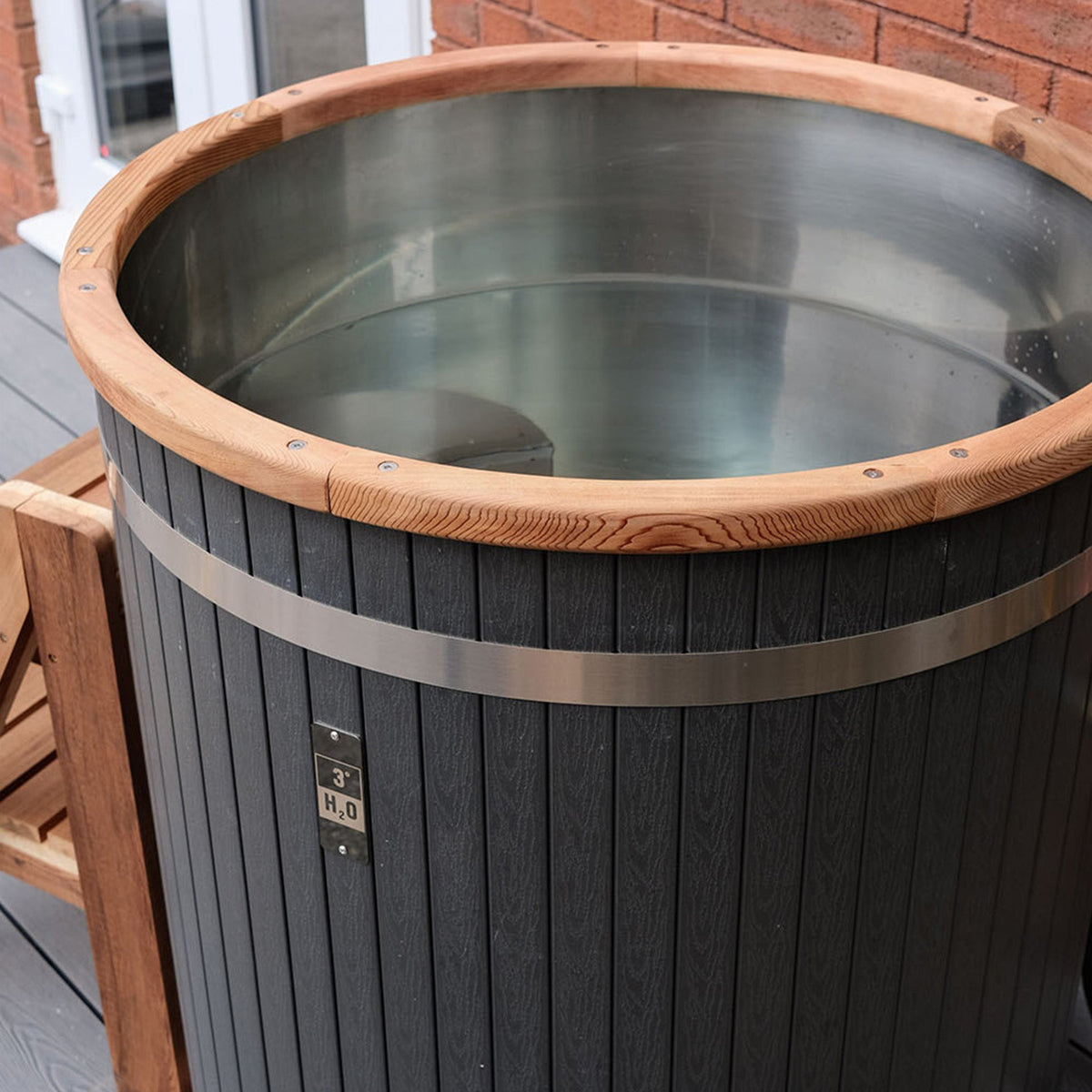 3° H2O Wooden Composite Ice Bath Cold Plunge Tub