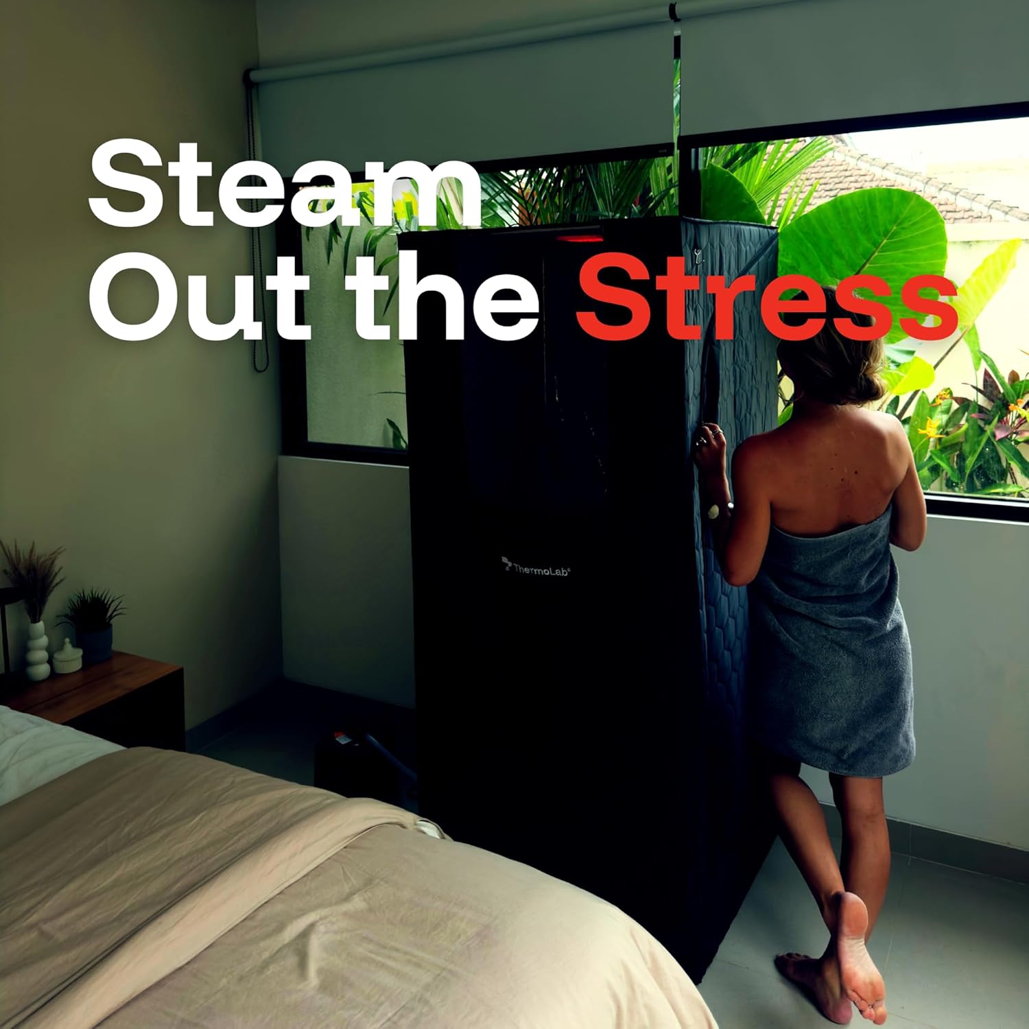 ThermoLab AuraCore 6FT Pro Portable Home Steam Sauna