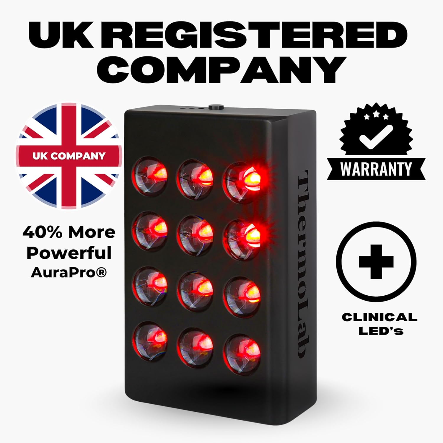ThermoLab Aura Mini Rechargeable Portable Red Light Therapy Panel