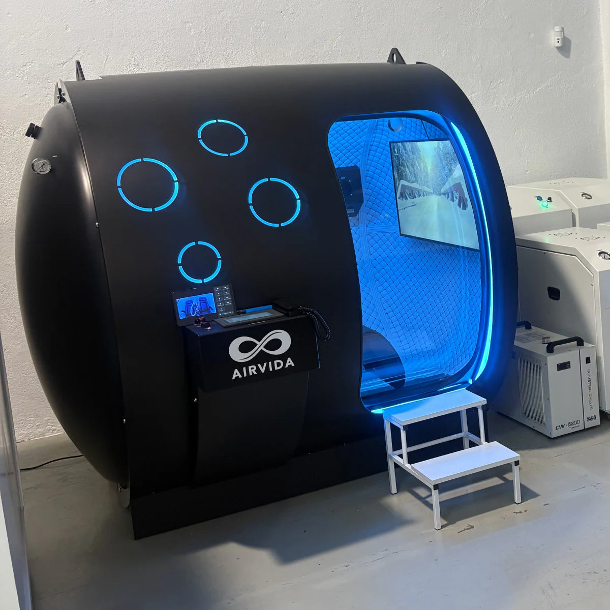 Airvida Hardshell Hyperbaric Chamber 2.0 ATA 2 Person blue
