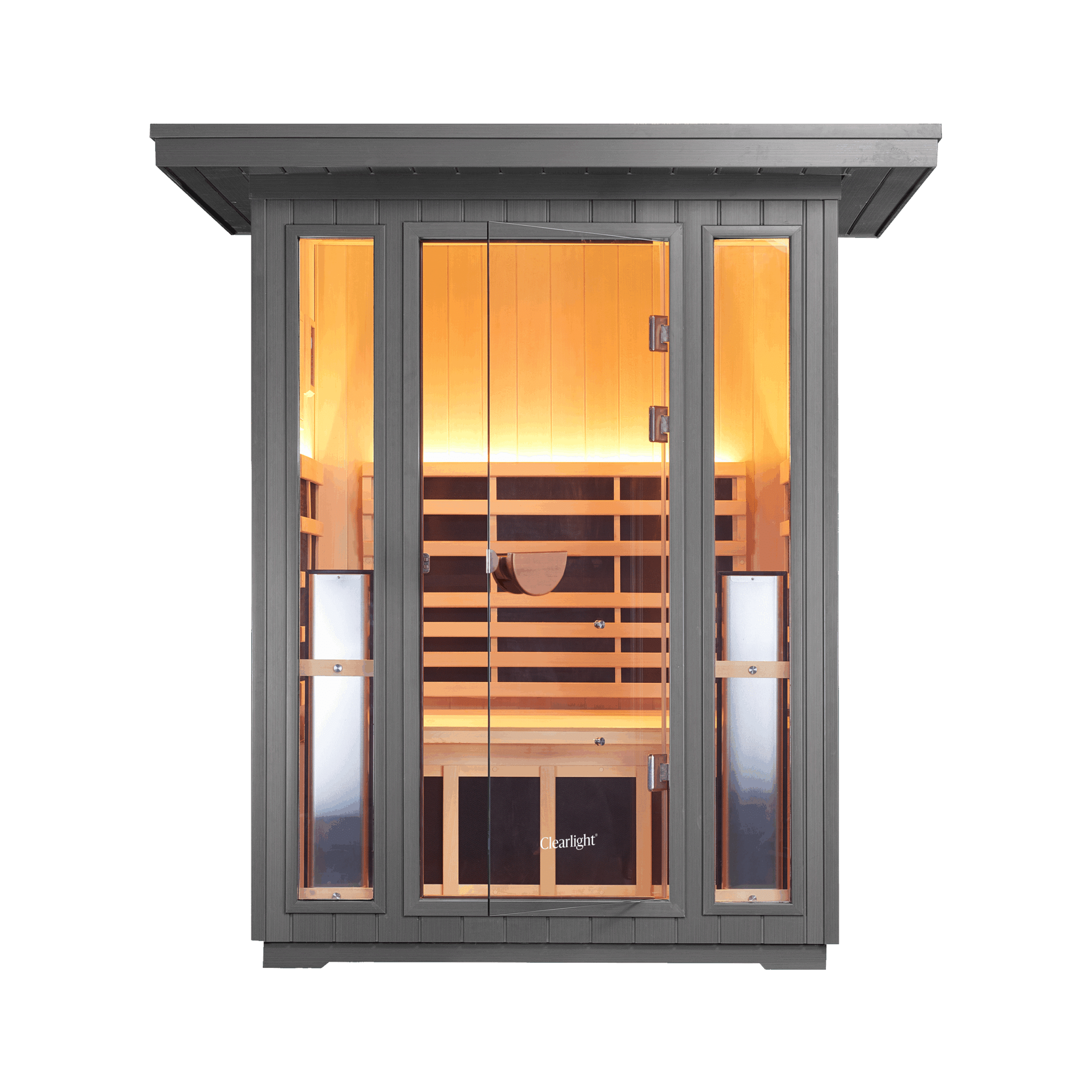 Clearlight Sanctuary Outdoor 2 Okoume 2-Person Infrared Sauna UK Plug