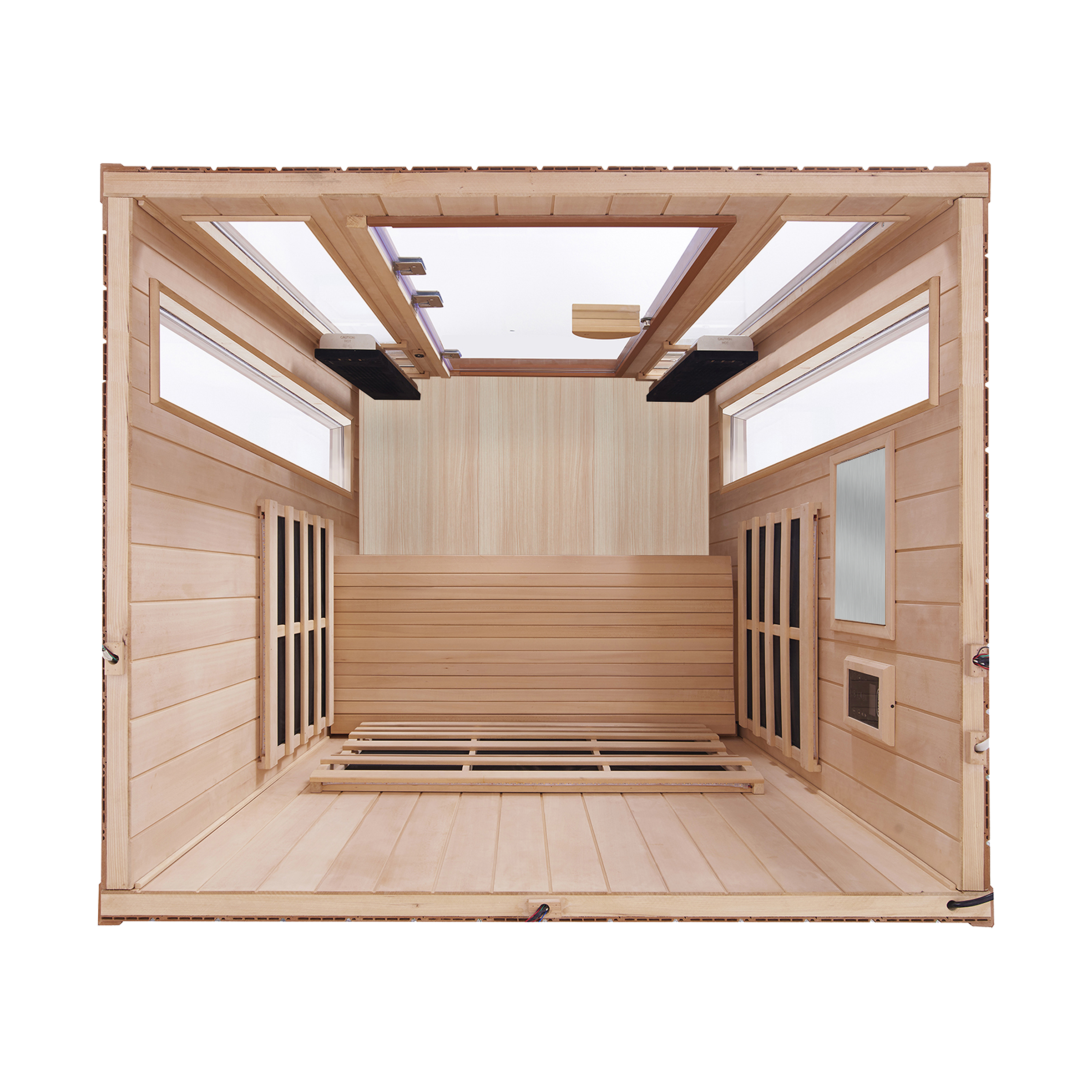 Clearlight Sanctuary Outdoor 2 Okoume 2-Person Infrared Sauna UK Plug