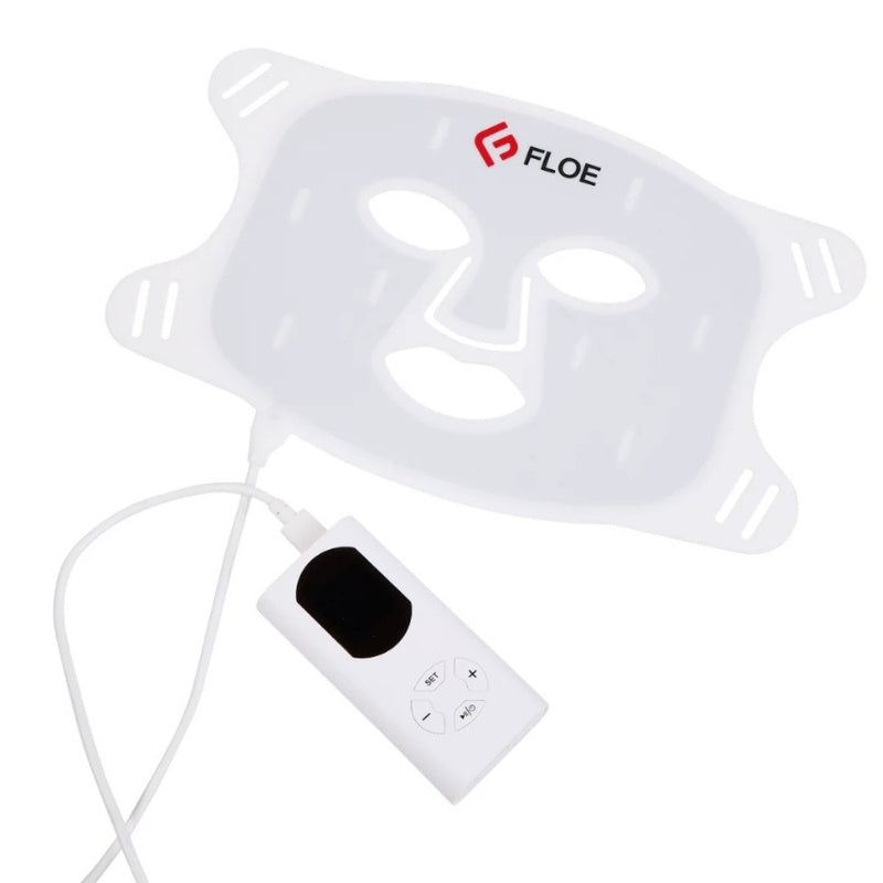 White Floe face mask with control panel on a white background