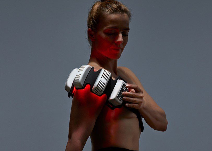 Recharge Health FlexBeam Portable Red Light Therapy Device Charcoal Grey