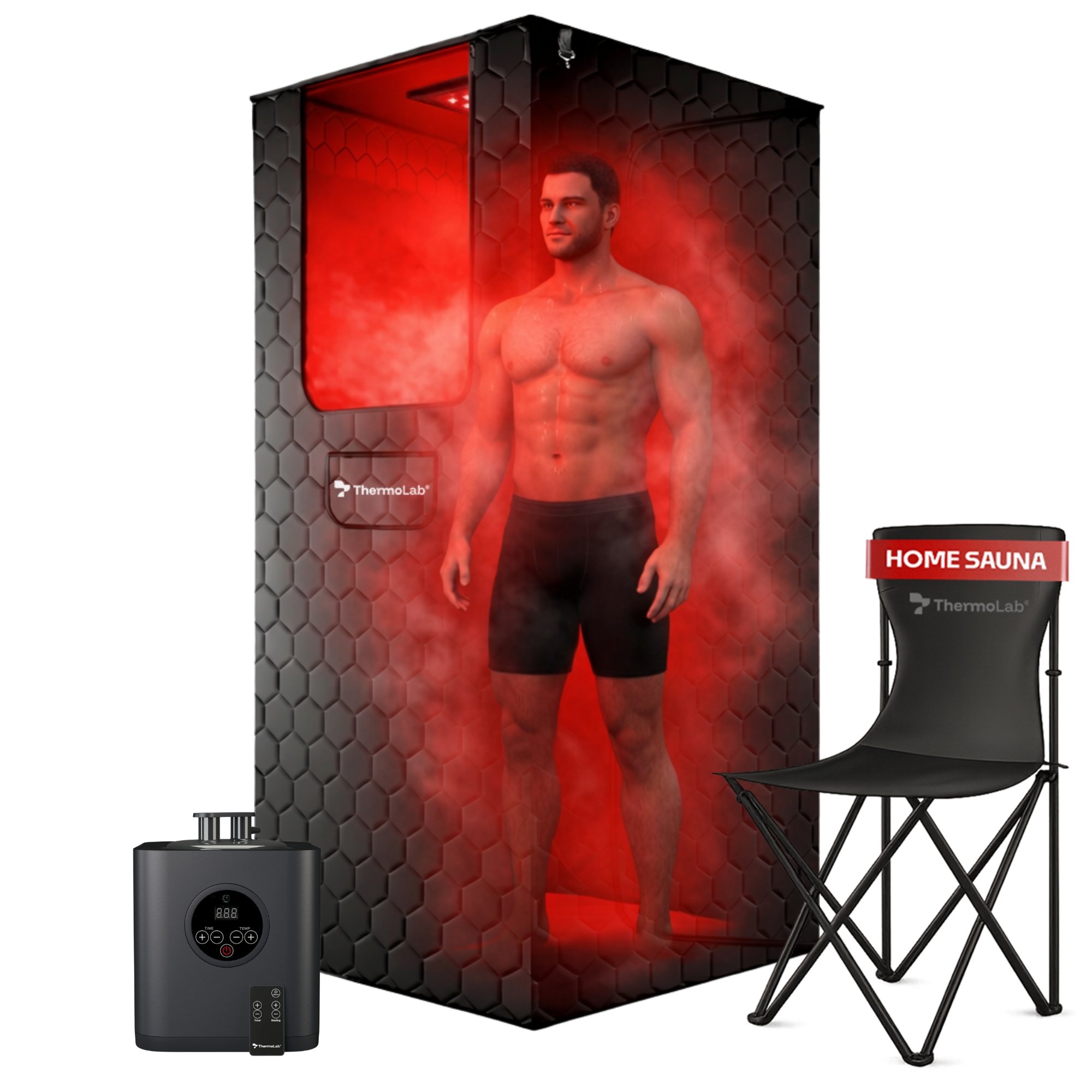 ThermoLab AuraCore 6FT Pro Portable Home Steam Sauna