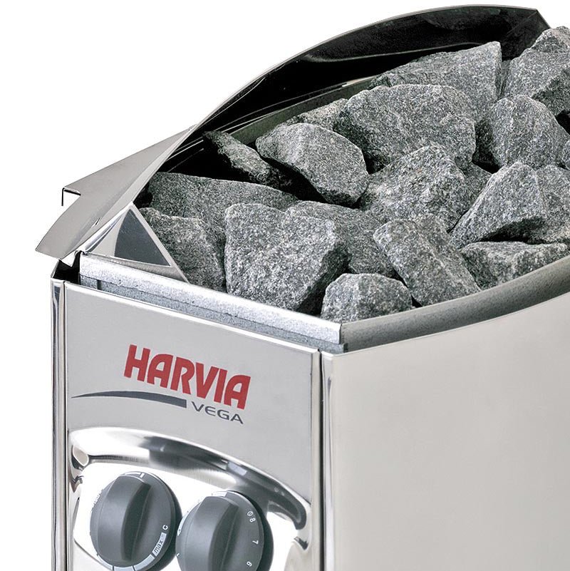 KOVE x Harvia Vega 4.5kW Sauna Heater – Stainless Steel Electric Heater with Built-In Controls