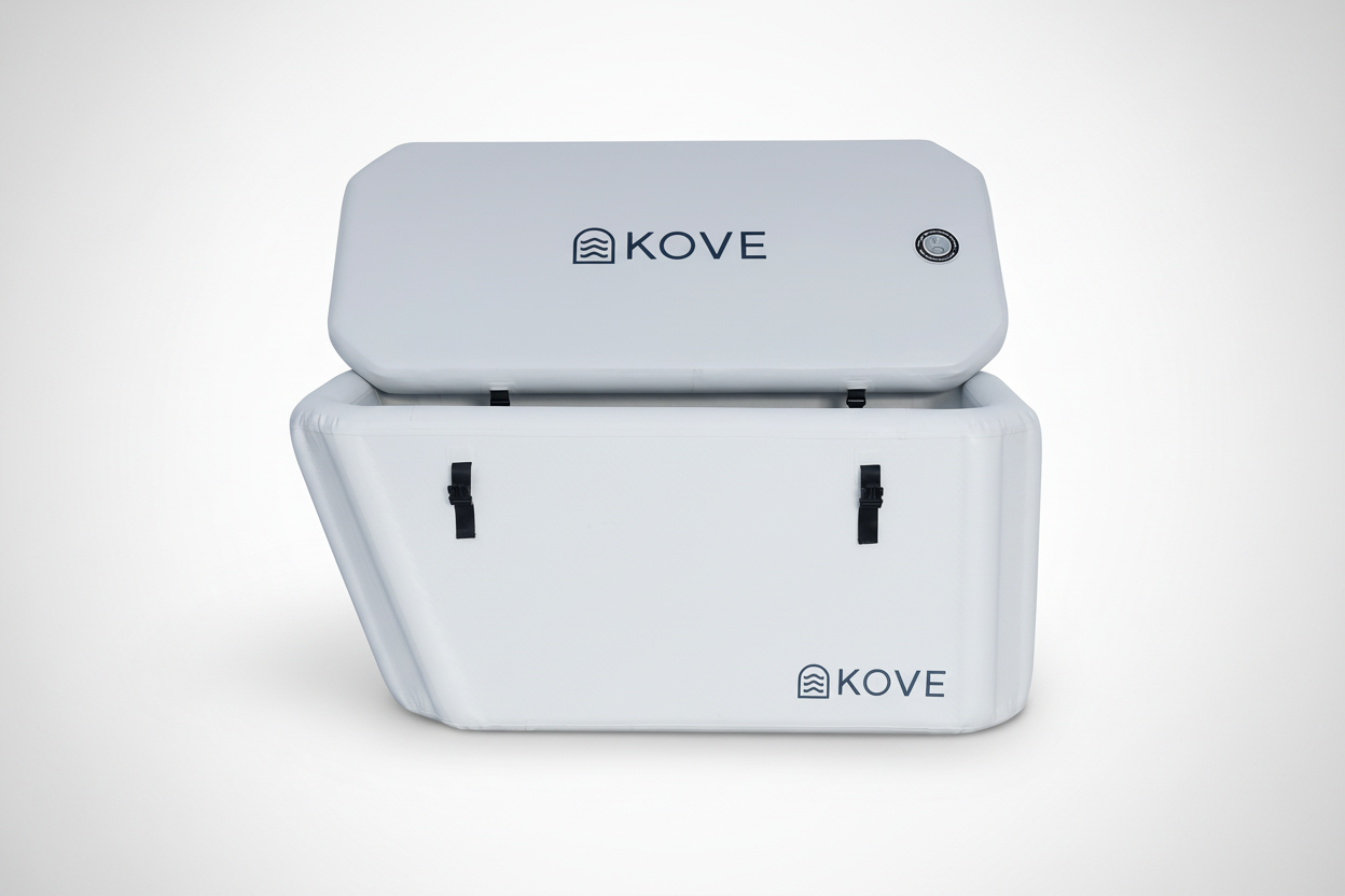 Kove inflatable boat on a white background