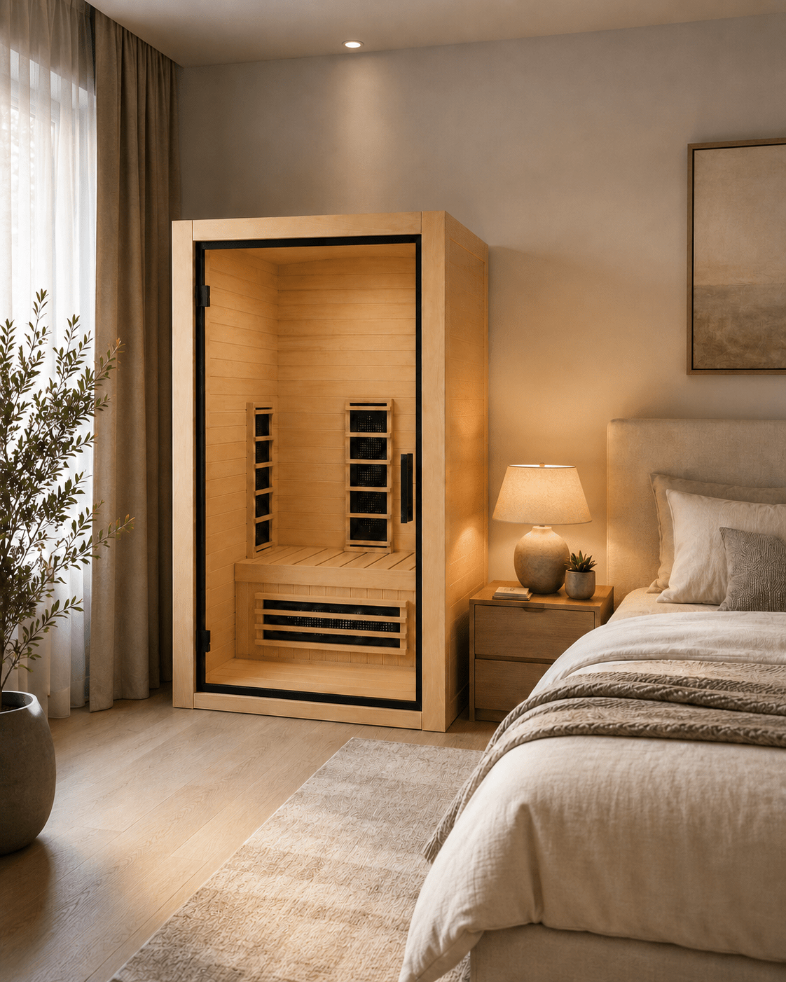 Saunamo Aura 110 1-Person Full-Spectrum Infrared Sauna