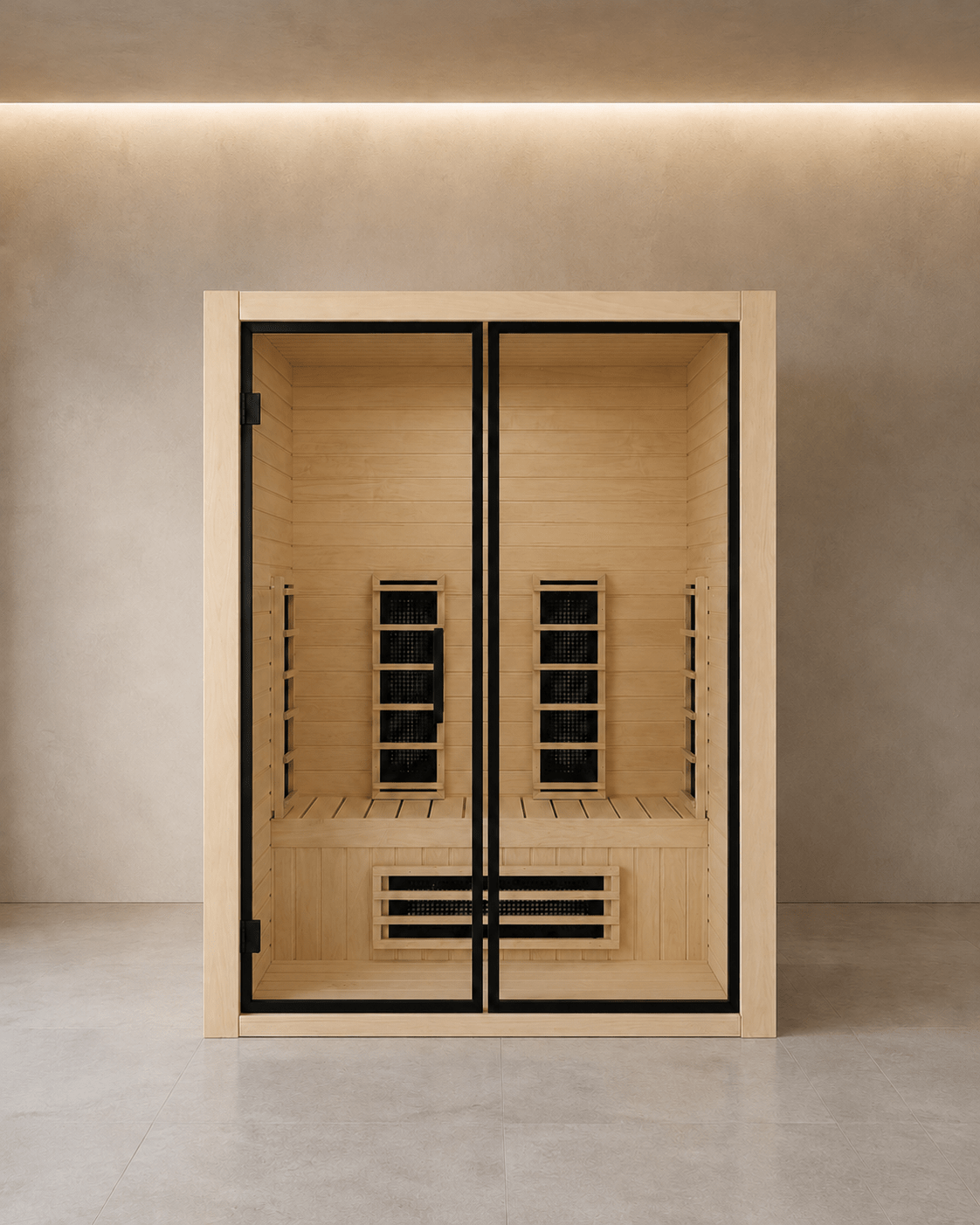 Saunamo Aura 150 2-Person Full-Spectrum Infrared Sauna